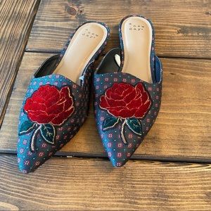 A New Day Jen Patch Pointed Toe Mules